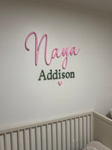 Custom Two-Tier Nursery Name Sign
