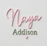Custom Two-Tier Nursery Name Sign