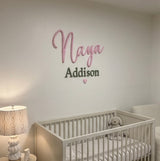Custom Two-Tier Nursery Name Sign