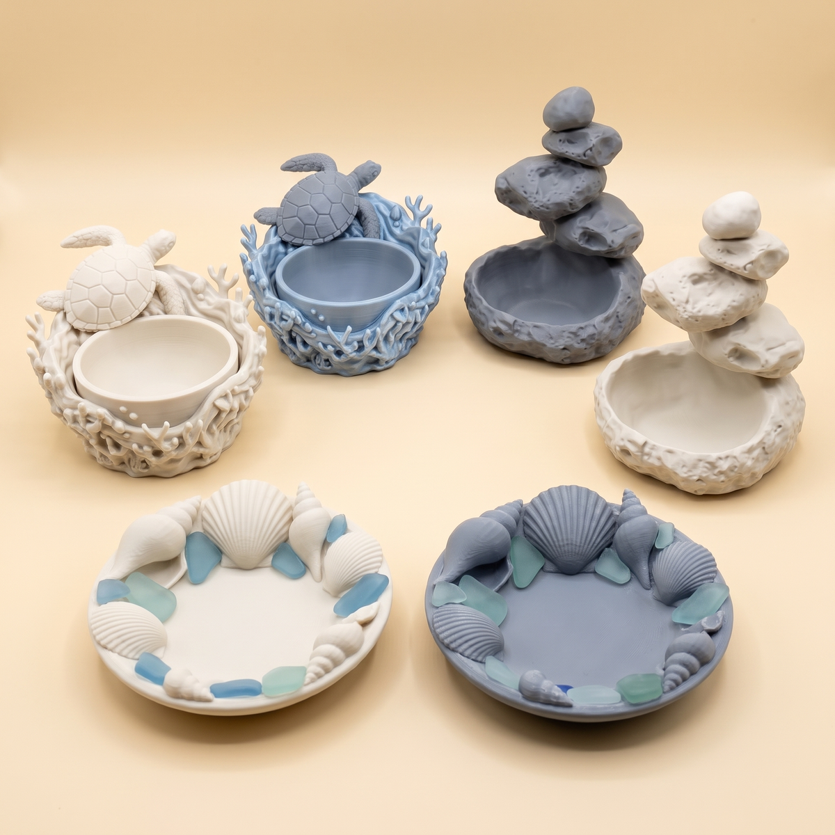 Trade coastal and nature opening assortment, six catchall units